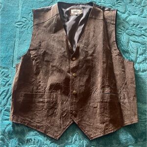 Basic Editions Leather Vest